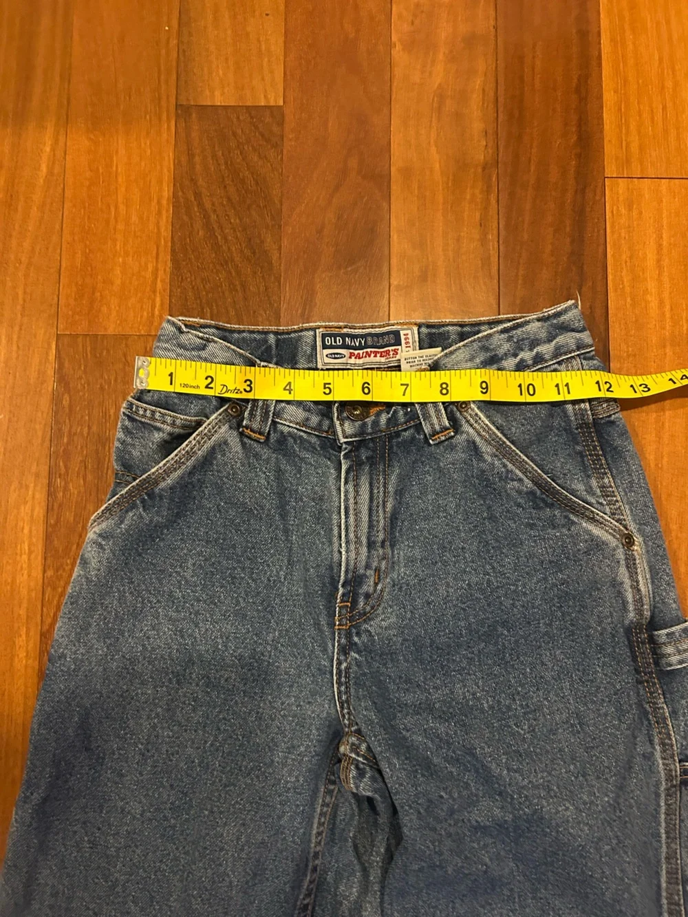 Old Navy Painters Cargo Jeans Boys Size 12 Slim Youth
